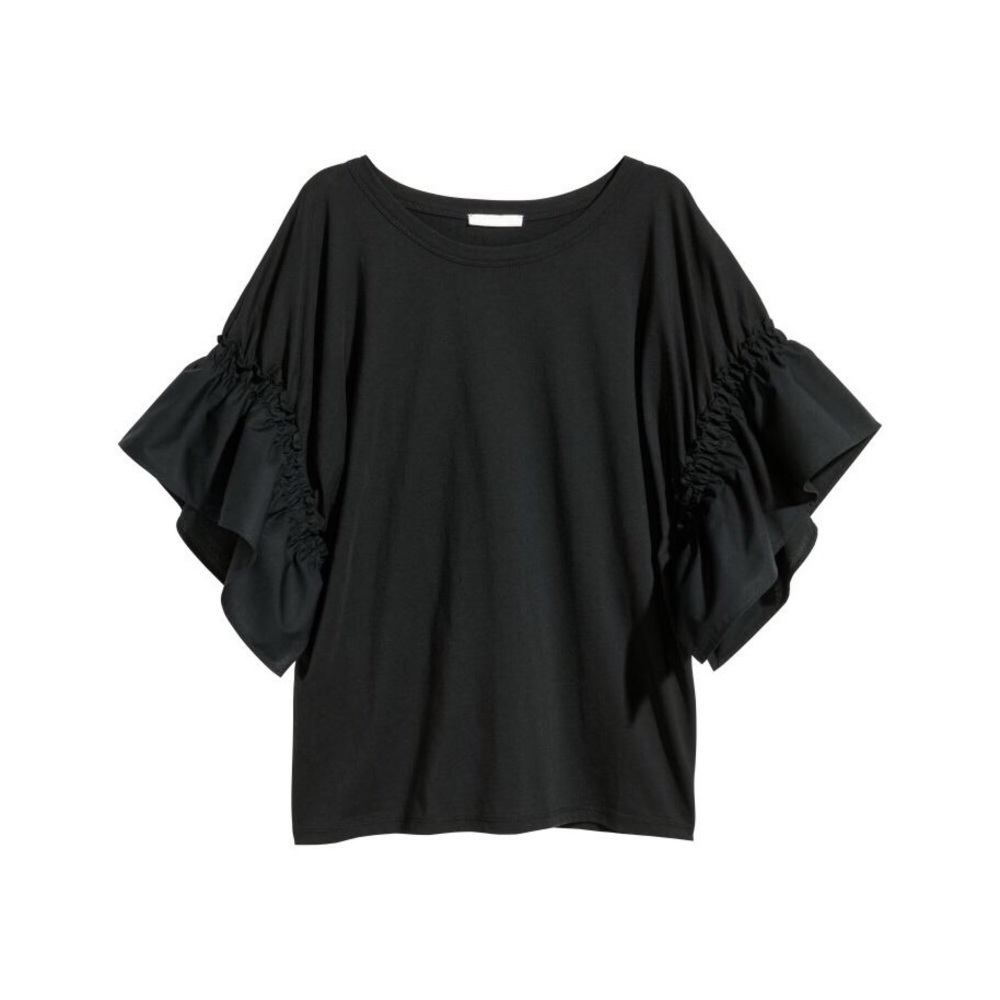 H&M Ruffle Sleeve Crop - Picture 2 of 10
